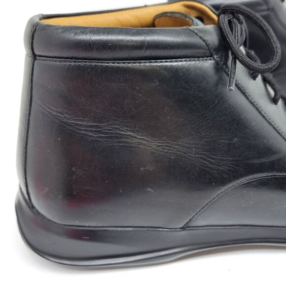 Cole Haan Mens Size 8 Black Leather Waterproof  Moc Toe Nikeair Ankle Boots main image 6
